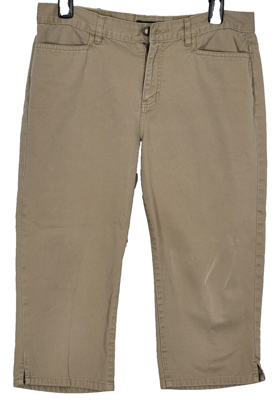 Ralph Lauren Jean Company Tan Petite Midcalf Capri Pants Size 8P